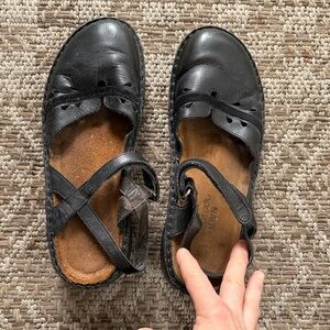 Naot Black Sole Mary Jane Shoes